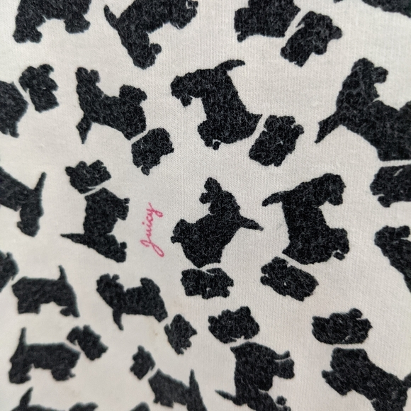 Juicy Couture dog print black & white sweater - Picture 3 of 3